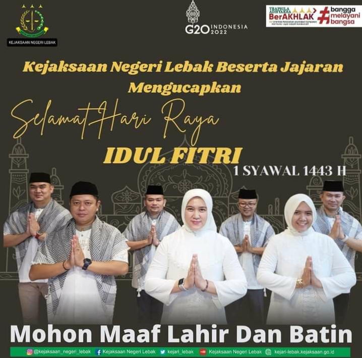 Selamat Hari Raya Idul Fitri 1443H / 2022M