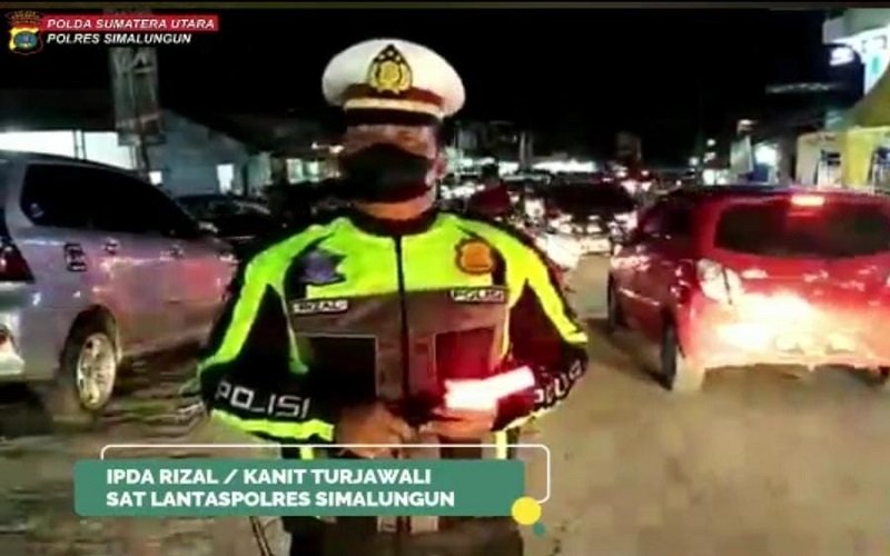 Kapolres Simalungun Cek Kesiapan Personel Operasi Ketupat Toba lewat Live Report