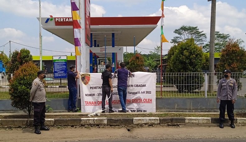 SPBU di Cikidang Sukabumi Disita Polisi, Diduga Hasil Money Laundry