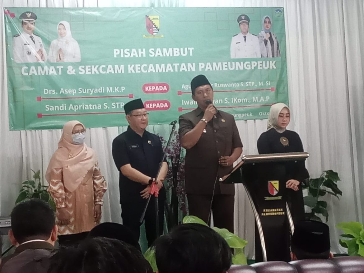 Sertijab Camat Dan Sekcam Kecamatan Pameungpeuk Sukses Digelar