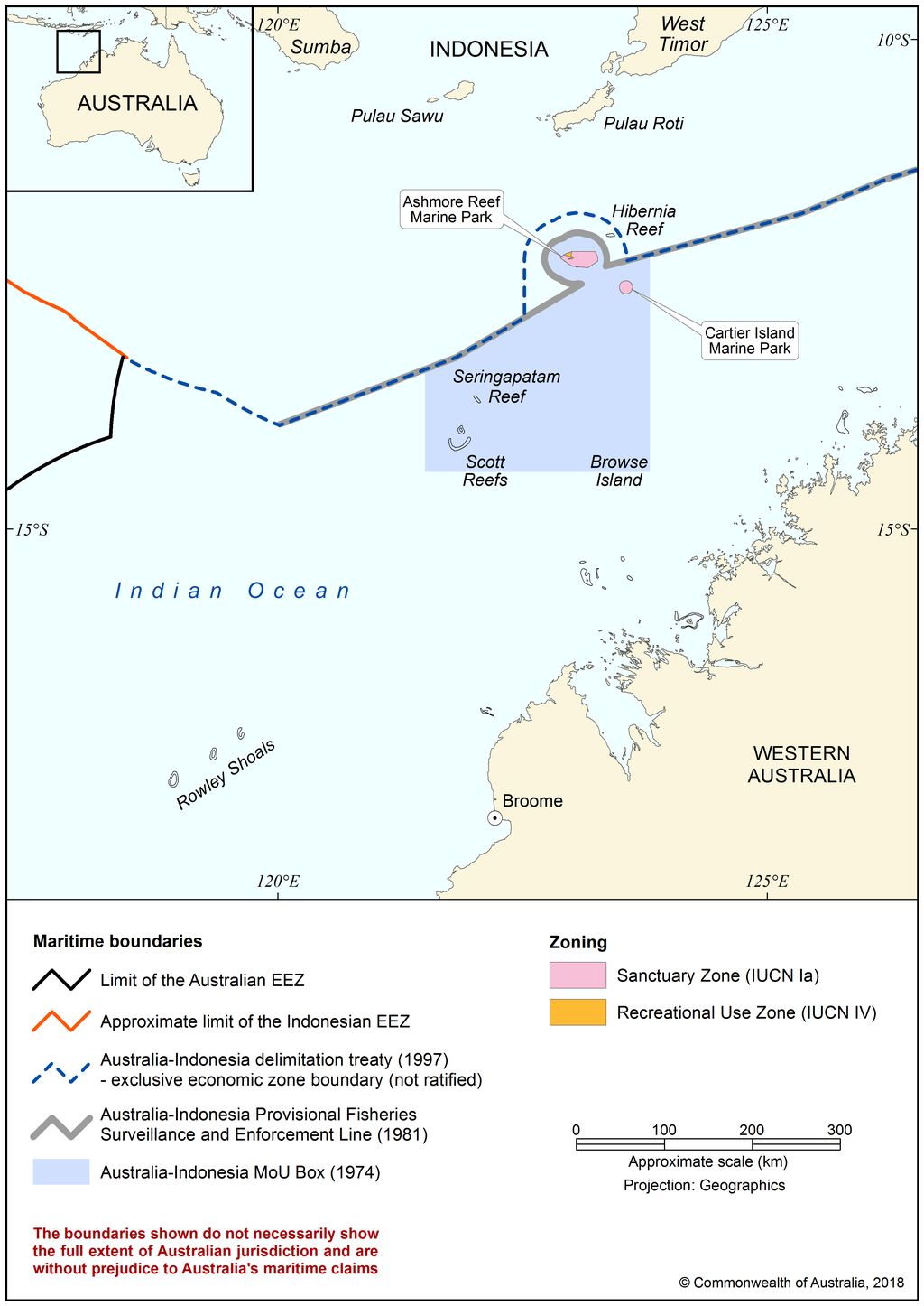 Batas Negara di Pulau Pasir yang Diklaim Australia