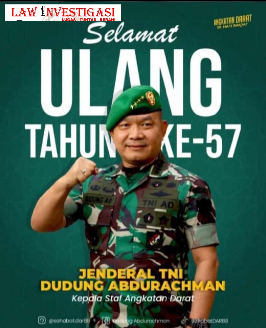 Selamat Ulang Tahun ke 57 Tahun