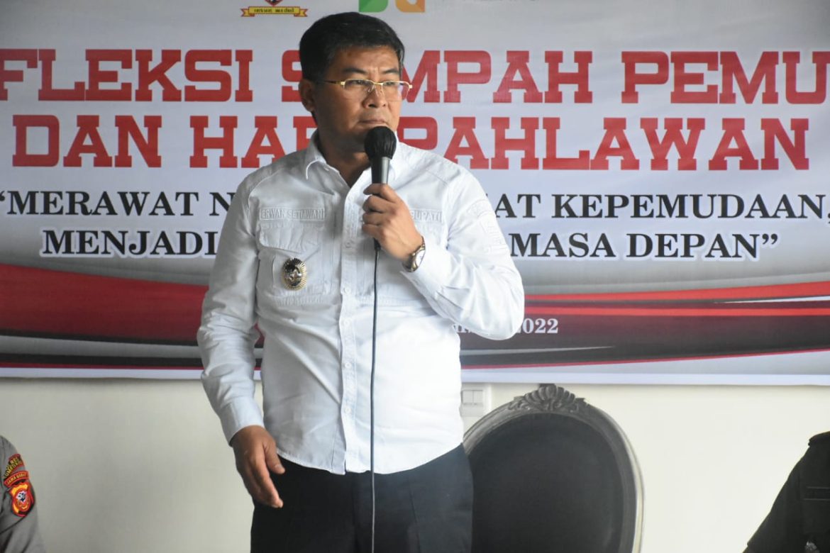 Wabup Erwan: Pemuda Harus Bisa Mainkan Peran dalam Pembangunan