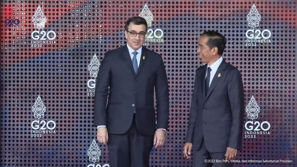 Jokowi Sambut Para Pemimpin Dunia di Venue KTT G20