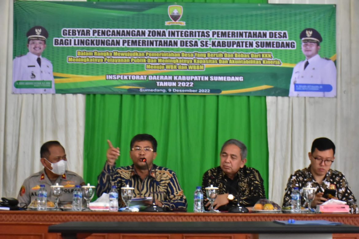 Zona Integritas Pemerintah Desa di Wilayah Barat Dicanangkan Wabup