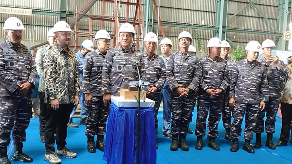 Telan Rp 600 Miliar, 2 Kapal Perang TNI AL Diproduksi di Banten