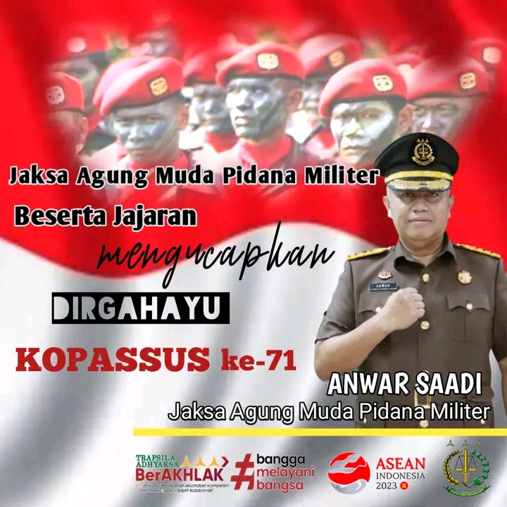 Dirgahayu Kopassus ke 71