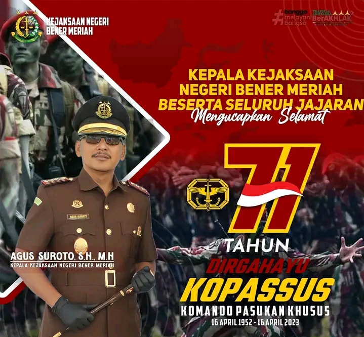 Dirgahayu Kopassus ke 71