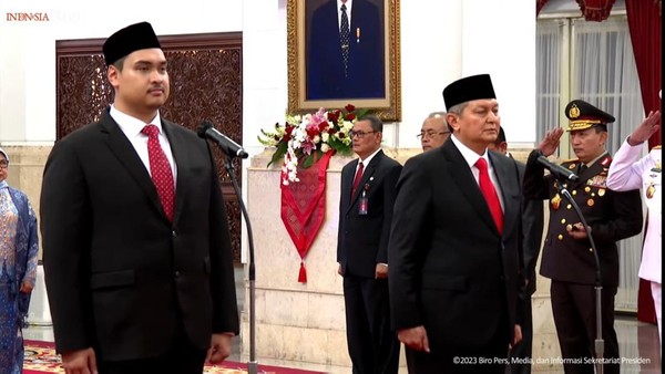 Jokowi Lantik Dito Ariotedjo Jadi Menpora Gantikan Amali