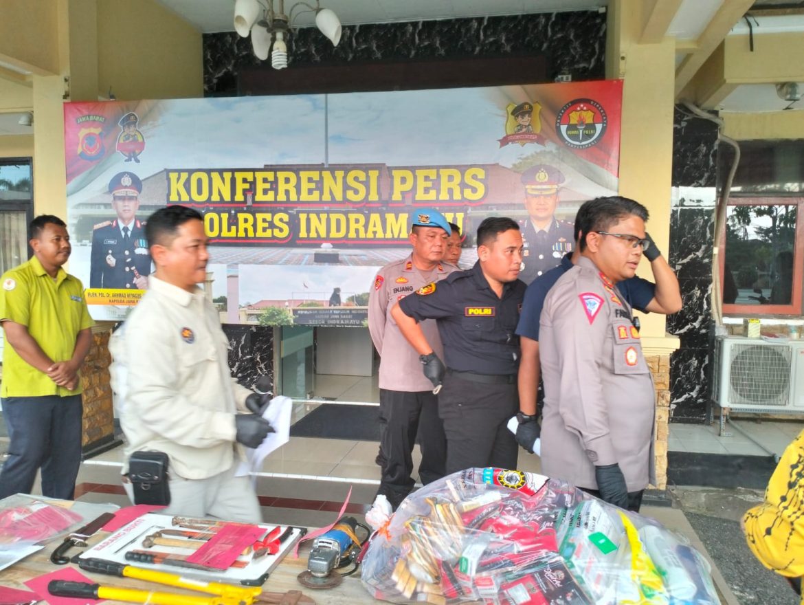 Spesialis Pembobol Minimarket Lintas Daerah Berhasil Diringkus Polres Indramayu