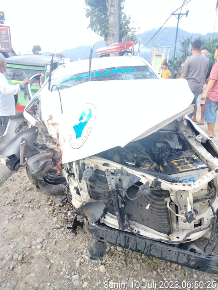 Mobil Pusling Pemkot Padangsidimpuan Alami Laka Lantas di Sumbar, Dua Orang Tewas