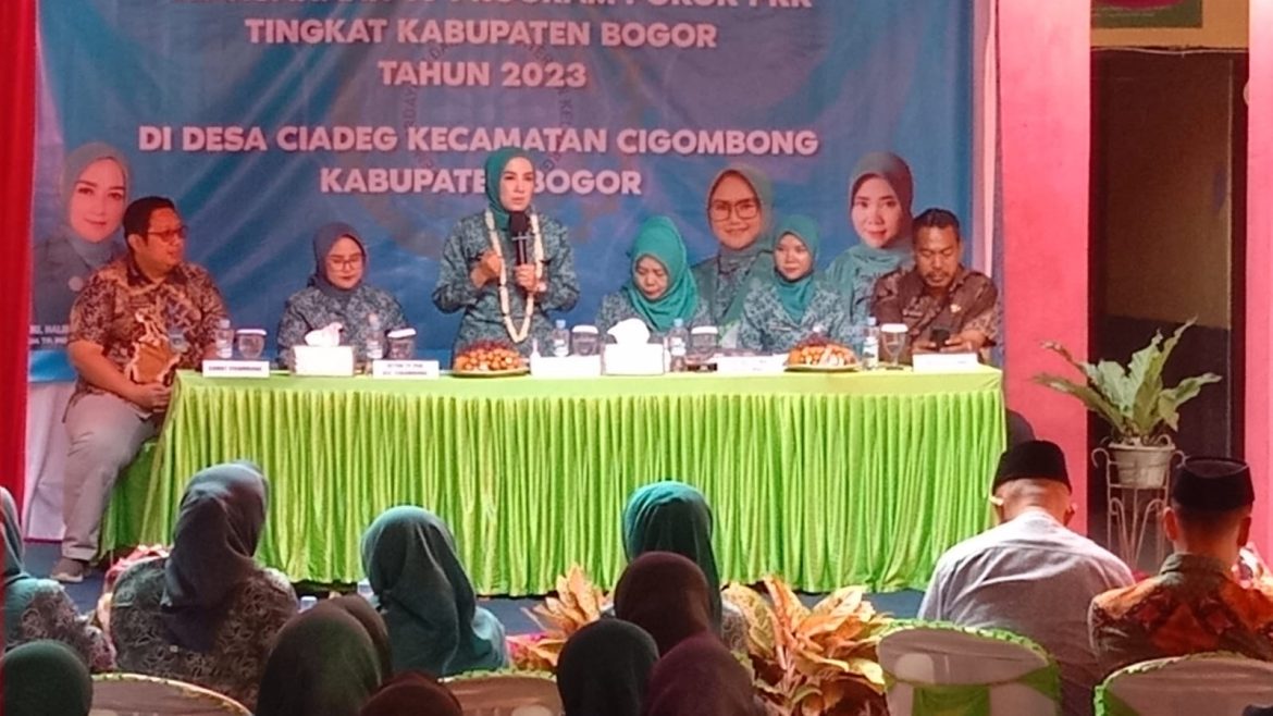 TP-PKK Kabupaten Bogor Roadshow Monev, 10 Program PKK di Desa Ciadeg