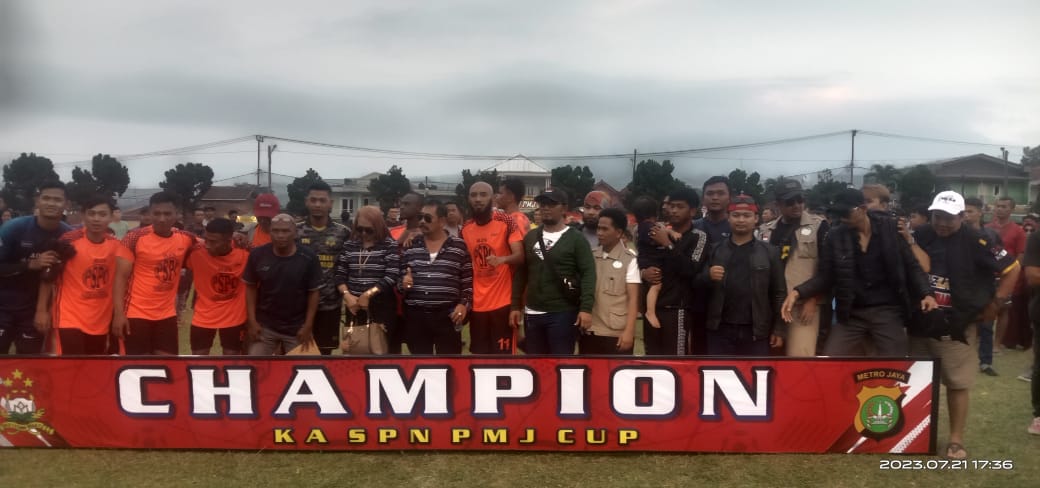 PS Pasar Cigombong Juara 1 Dalam Turnamen Sepak Bola Bhayangkara KA SPN PMJ CUP 2023