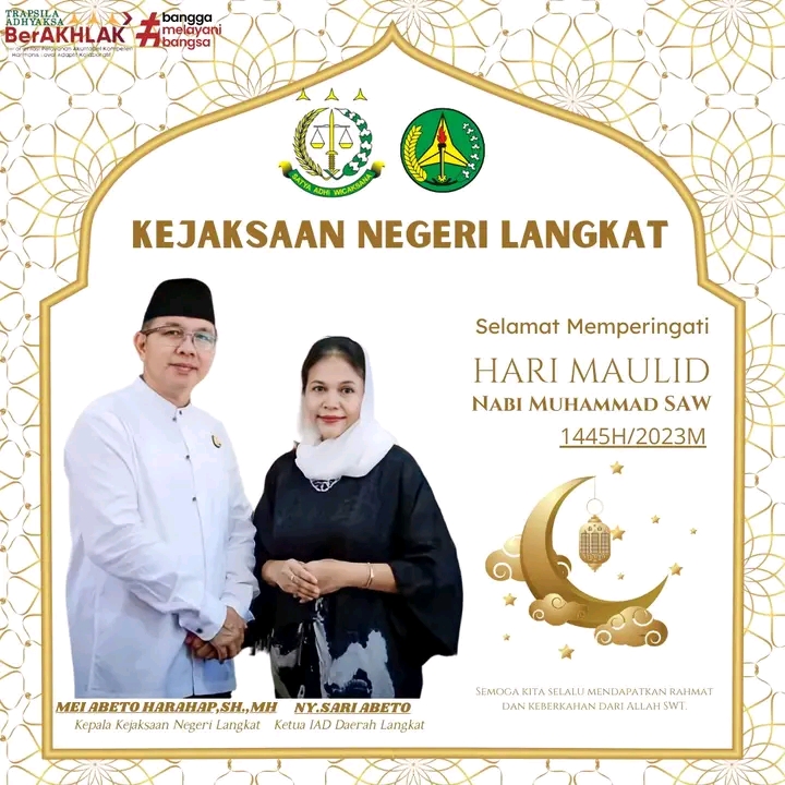 Selamat Memperingati Maulid Nabi Muhammad SAW 1445 H