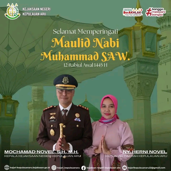 Selamat Memperingati Maulid Nabi Muhammad SAW 1445 H