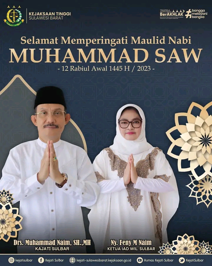 Selamat Memperingati Maulid Nabi Muhammad SAW 1445 H