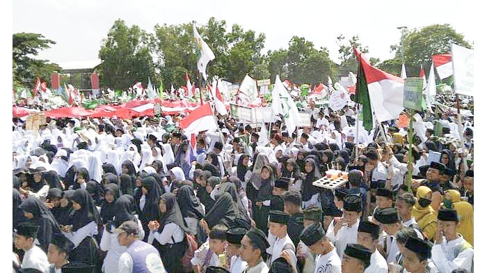 Peringatan Hari Santri Nasional Di Stadion Dadaha Kota Tasikmalaya