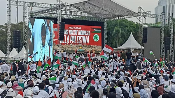 Aksi Bela Palestina, Aspirasi Politik-Capres Disimpan Dulu