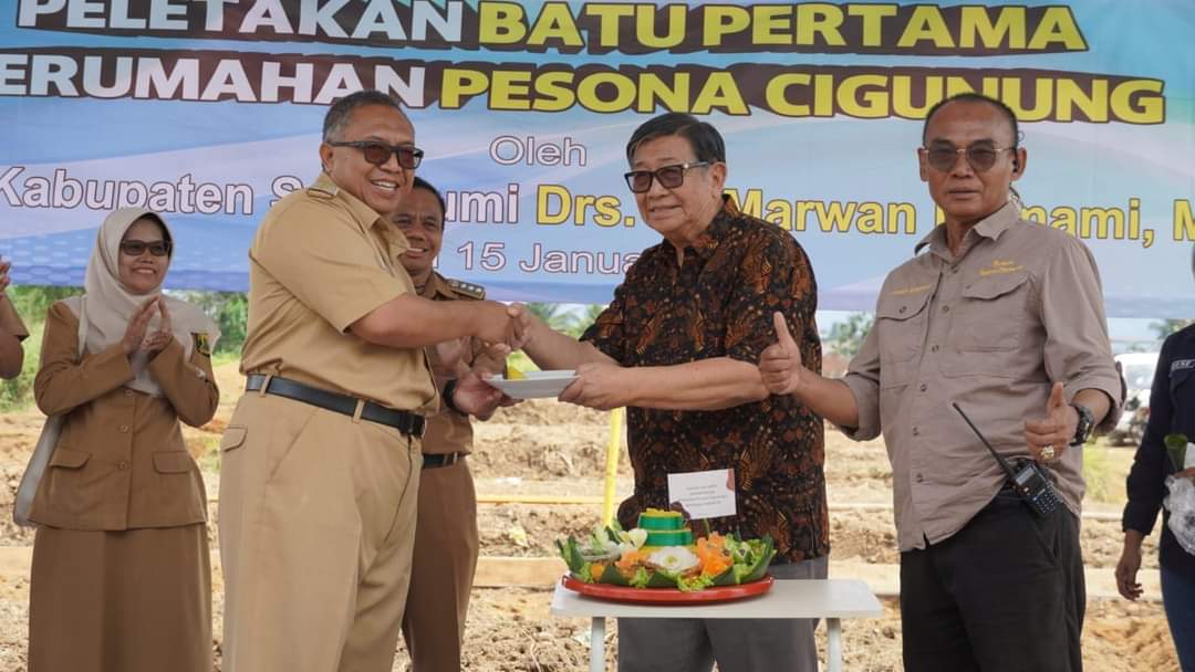 Bupati Sukabumi Letakan Batu Pertama Perum Pesona Cicurug 2