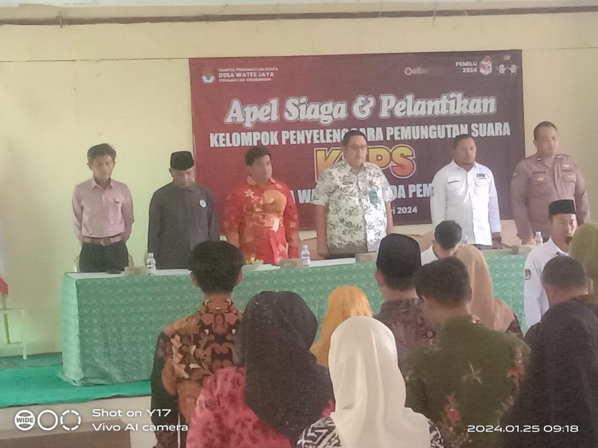 Camat Cigombong Pantau Pelantikan dan Bintek KPPS Sekecamatan 