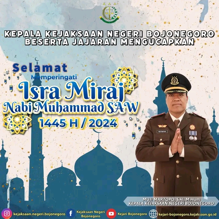 Selamat Memperingati Isra Mi’raj 1445H/2024M