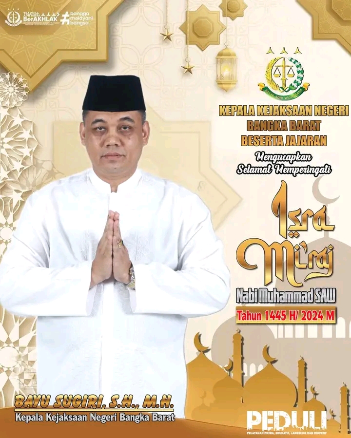 Selamat Memperingati Isra Mi’raj 1445H/2024M