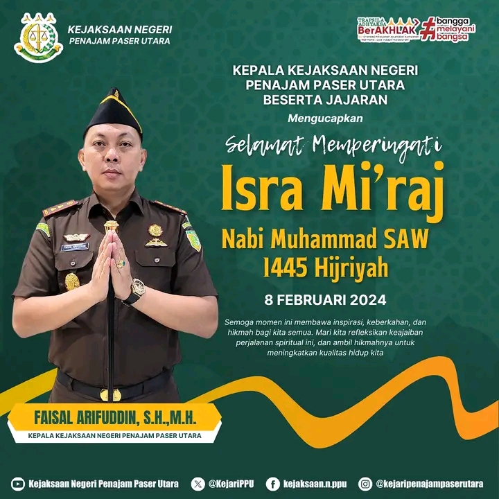 Selamat Memperingati Isra Mi’raj 1445H/2024M