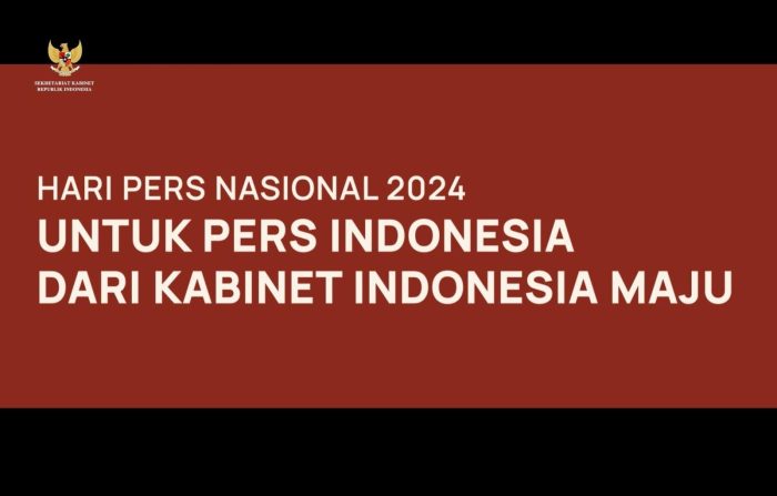 Menteri Kabinet Indonesia Maju Sampaikan Apresiasi kepada Pers Indonesia