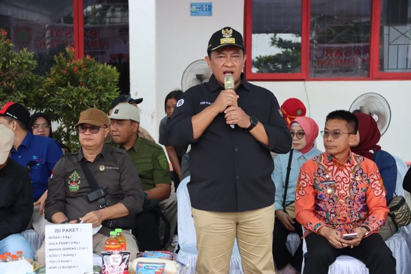 Wagub Kalteng Tinjau Pasar di Wilayah Barito Utara