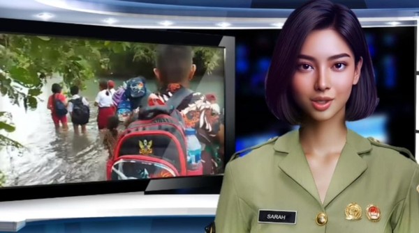 Presenter Berita Kowad TNI Dengan Teknologi AI