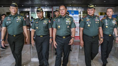 Panglima TNI Rotasi 61 Perwira Tinggi AD, AL dan AU