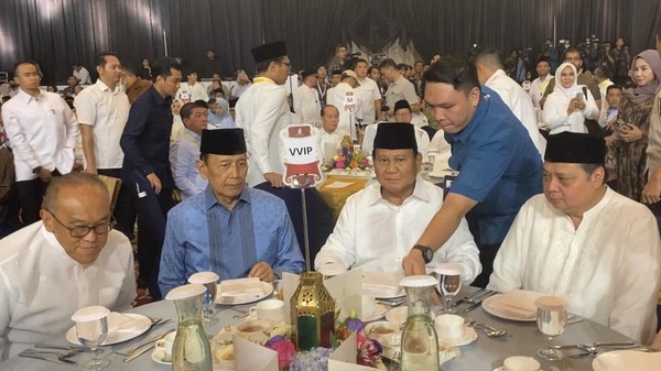 TKN Bukber, Prabowo Duduk Bersama Petinggi Parpol