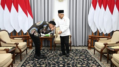 Ma’ruf Amin Titip Pesan Keberlanjutan ke Gibran