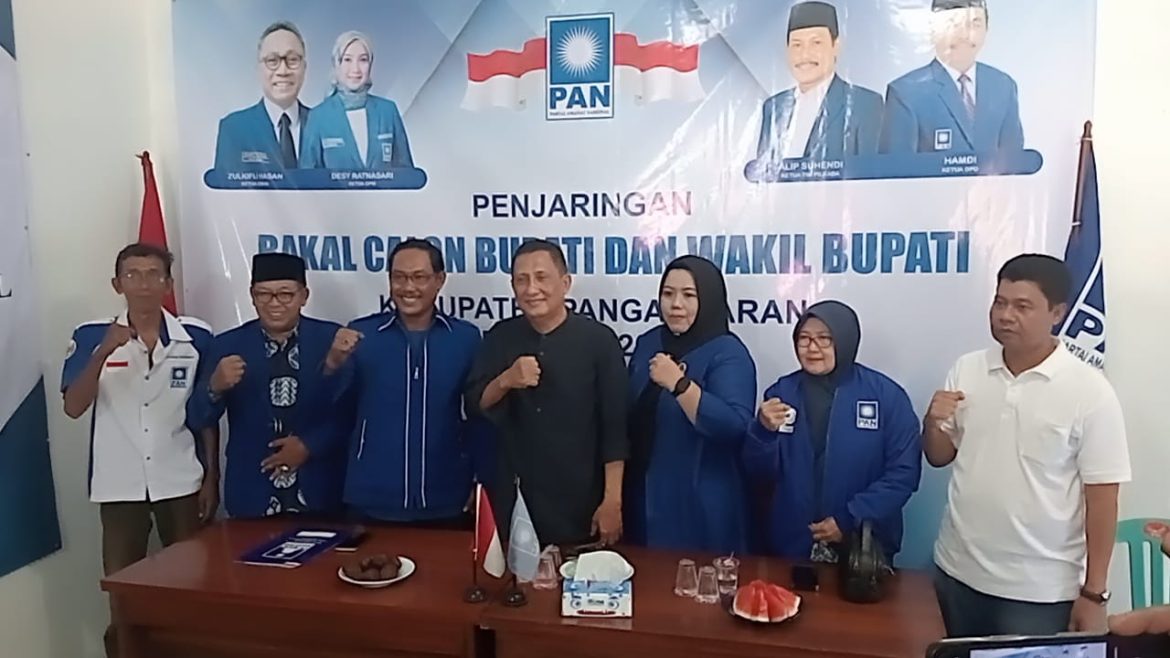 H Ujang Endin Indrawan Resmi Mendaptar Sebagai Bacalon Bupati ke-DPD PAN Pangandaran