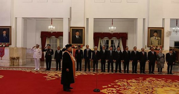 Suharto Ucap Sumpah Jabatan di Istana, Resmi Jadi Wakil Ketua MA