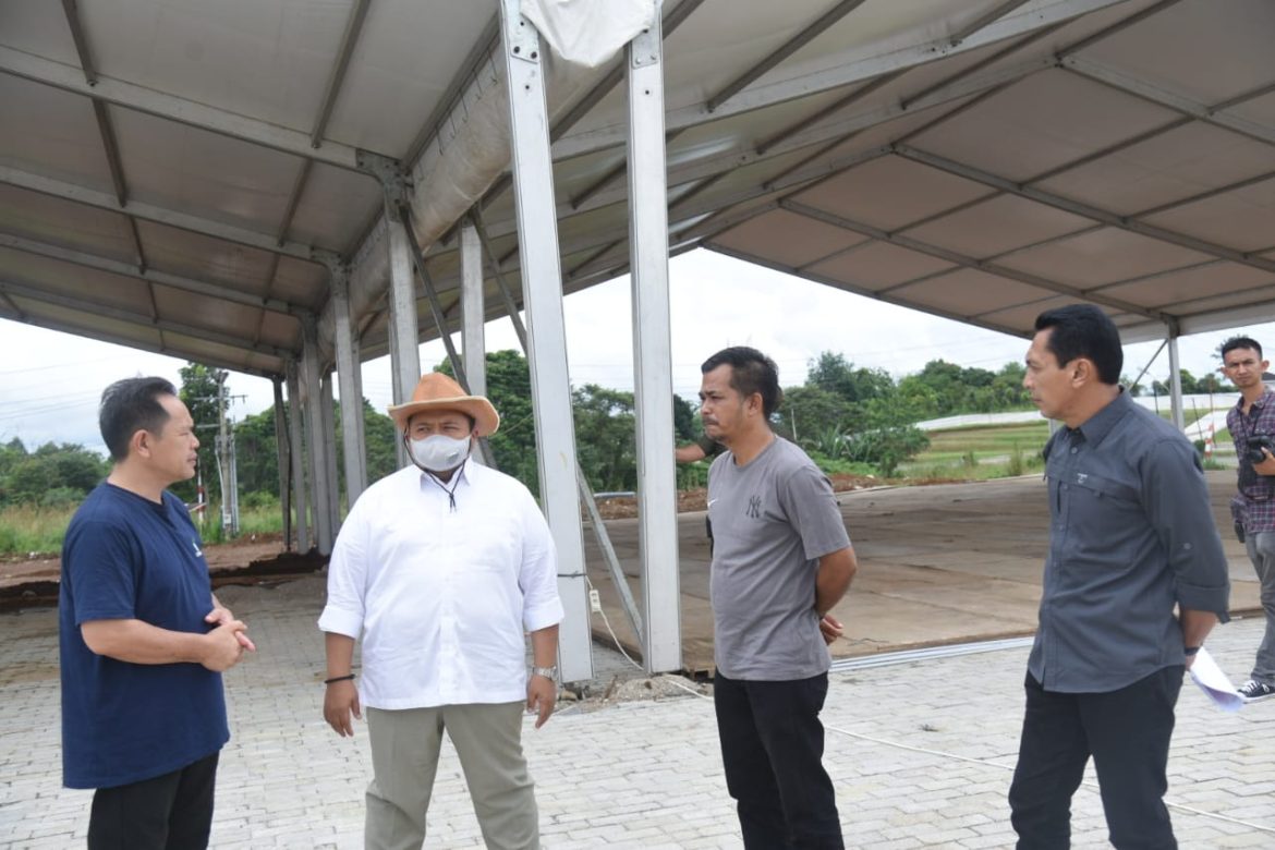 Bupati Tapsel Tinjau Kesiapan Pembangunan Gedung Astaka