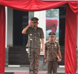 Upacara HUT Ke-74 Satpol PP dan Ke-62 Satlinmas Kota Tasikmalaya