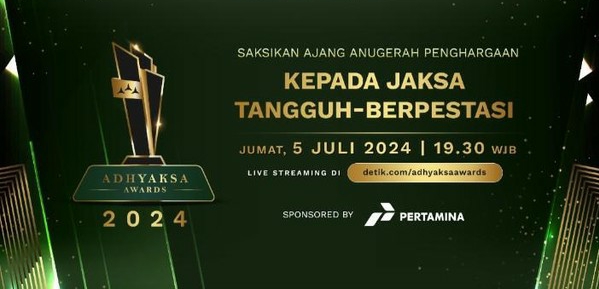 Puncak Penganugerahan Adhyaksa Awards 2024 Malam Ini