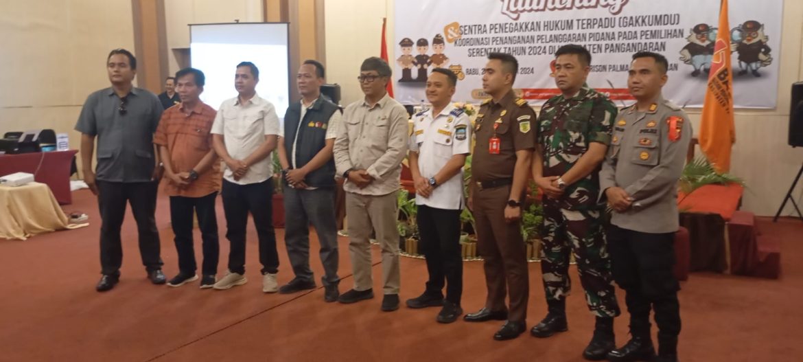Bawaslu Kabupaten Pangandaran Launching Sentra Penegakan Hukum Terpadu