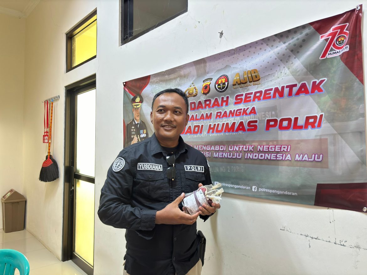 Hari Humas Polri ke-73, Polres Pangandaran Gelar Donor Darah