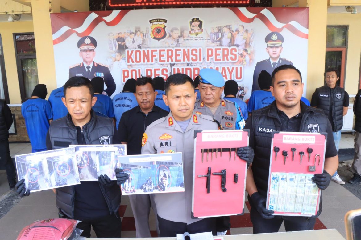 Satreskrim Polres Indramayu Ringkus 9 Tersangka 7 Curanmor