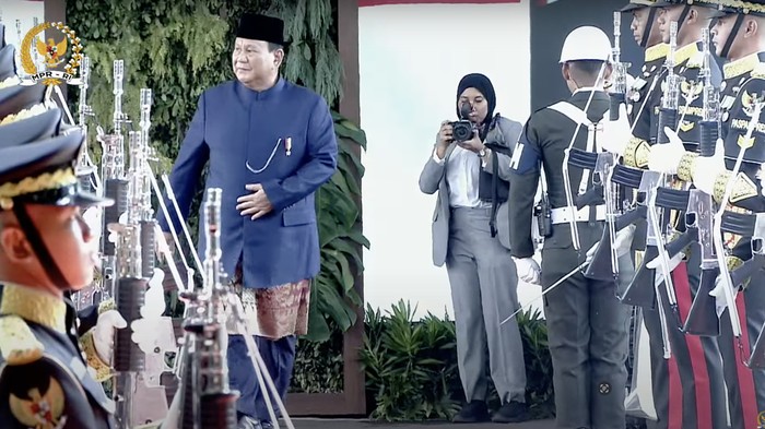 Prabowo Tiba di Gedung MPR untuk Dilantik Jadi Presiden 2024-2029