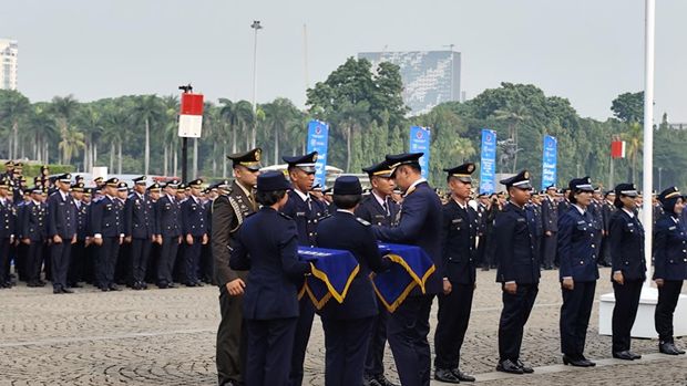 Menko AHY Pimpin Upacara Pelantikan Lulusan Kedinasan Kemenhub