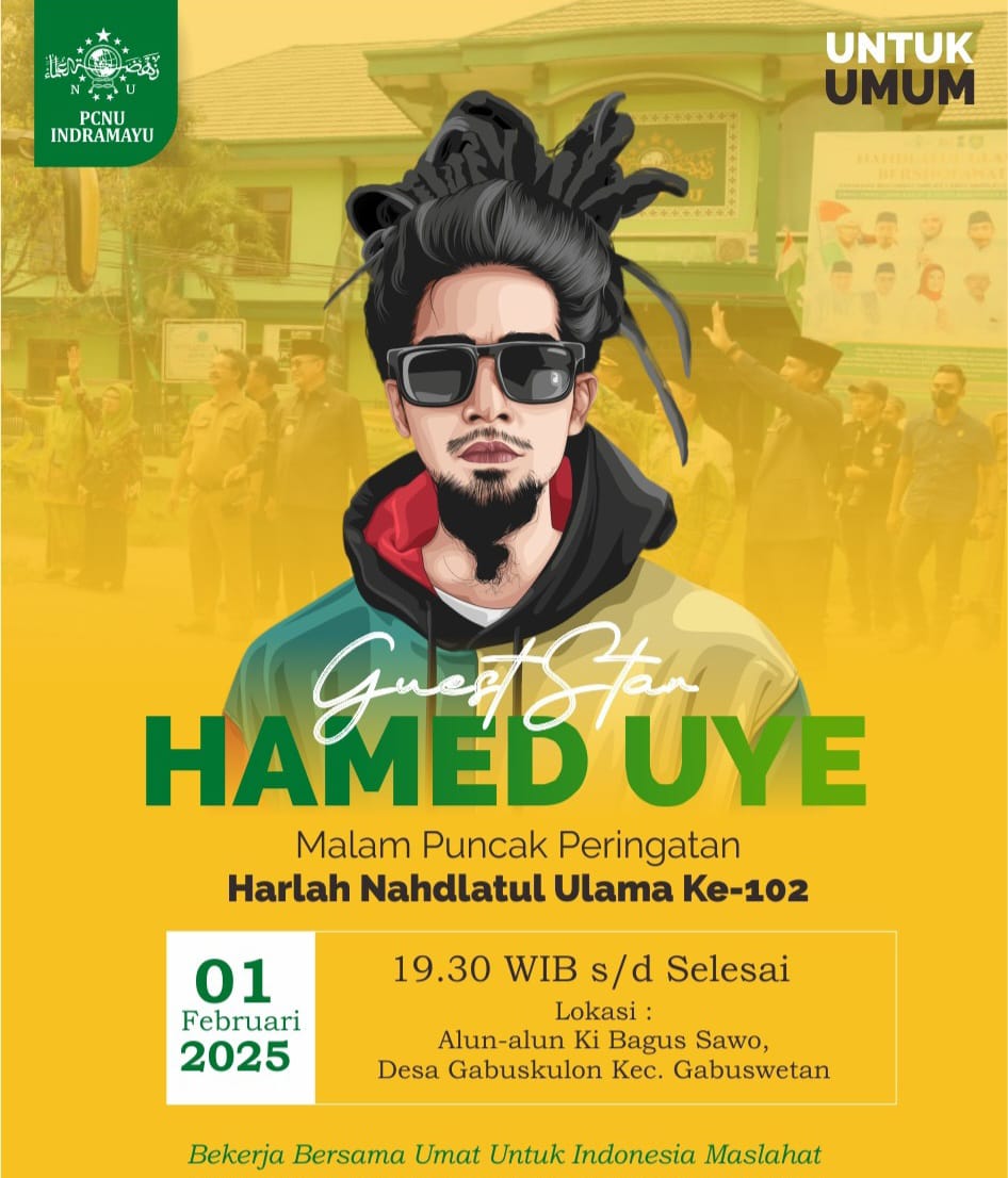 Peringati Harlah NU ke-102, PCNU Indramayu Akan Datangkan Grup Reggae Hamed Uye