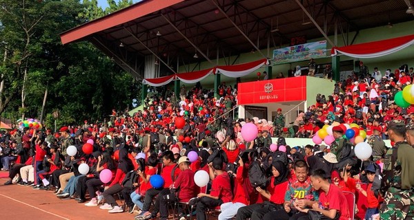 Kopassus Gelar ‘Hari Gembira’ Bareng 4.000 Anak Yatim-Prajurit
