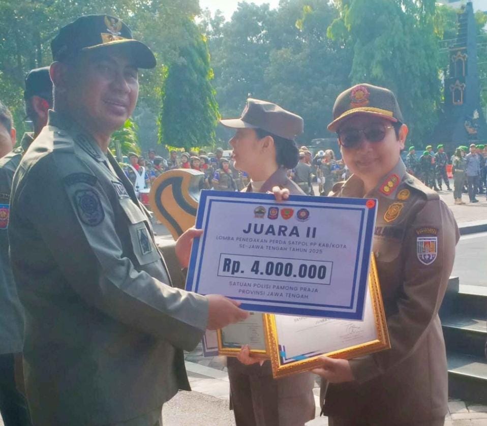 Cilacap Raih Juara II Lomba Penegakan Perda Tingkat Provinsi Jateng