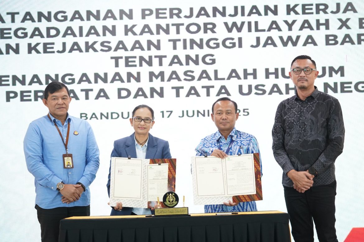 Kejati Jabar MoU Dengan PT Penggadaian Wilayah X