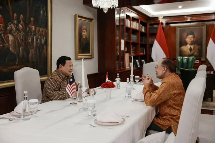 Anwar Ibrahim Disambut Jamuan Dinner di Kediaman Prabowo