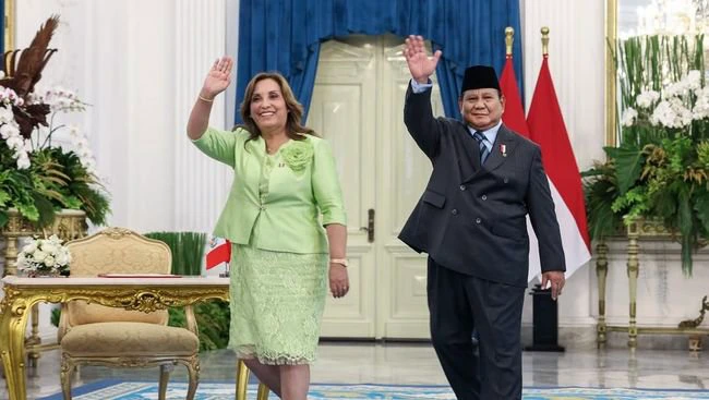 Prabowo Ungkap Pertemuan dengan Presiden Peru Dina Boluarte