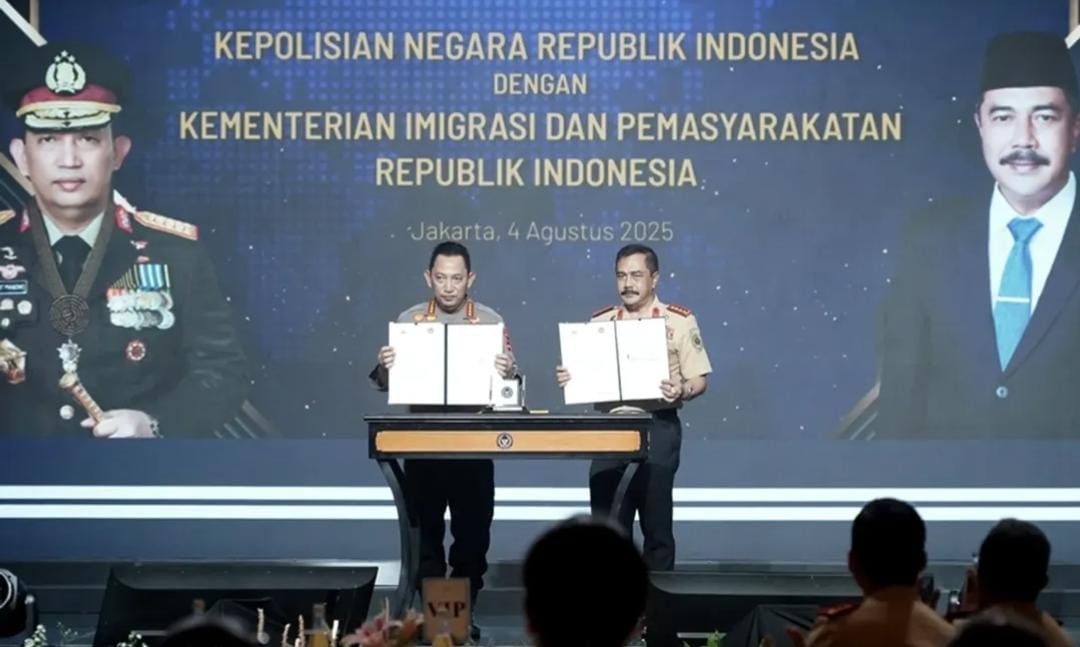 KEMENIMIPAS-POLRI  Tekan MoU Dan Perjanjian Kerjasama